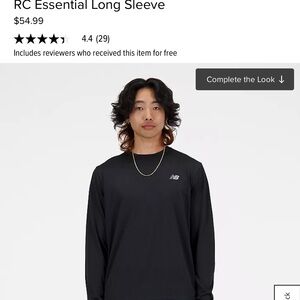 New Balance Men's Core run Long sleeve NB quick dry tech.